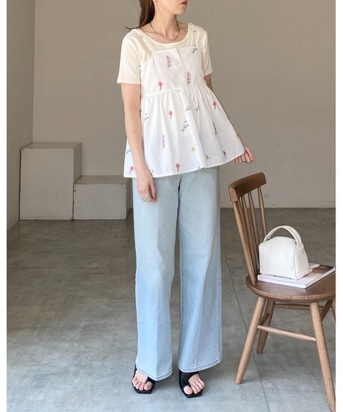 She's Closet セットアップ 花柄フラワープリントキャミソール
