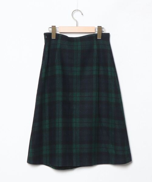極美品【O'NEIL OF DUBLIN】チェック プリーツスカート グリーン O'NEIL of DUBLIN（オニールオブダブリン） チェック柄スカート 36