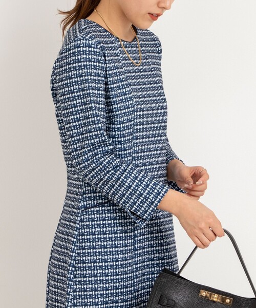 NOLLEY'S（ノーリーズ） ワンピース ツイード見えワンピース