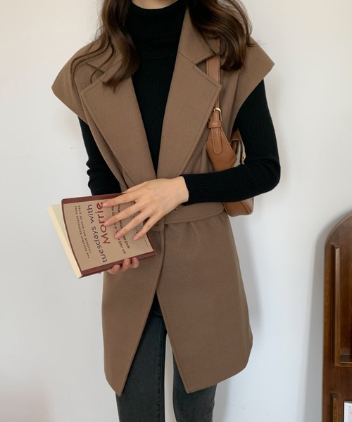 「ABITOKYO」 チェスターコート FREE ベージュ レディース_画像3