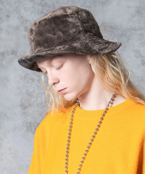 glamb 帽子 ハット Reversible Boa Bucket Hat / リバーシブル