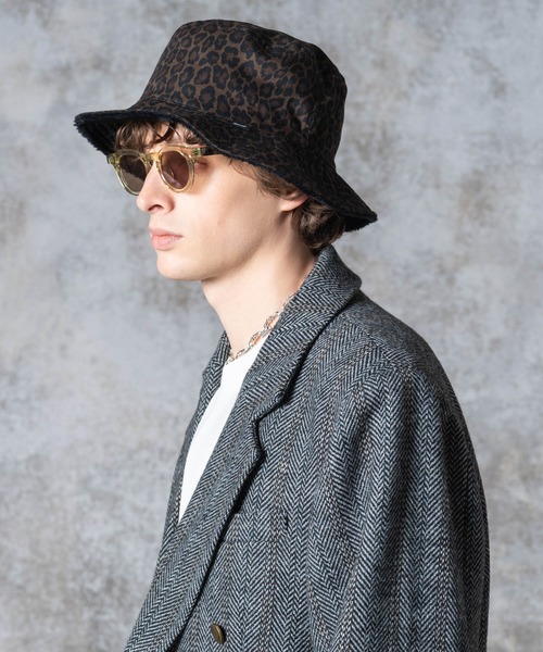 glamb 帽子 ハット Reversible Boa Bucket Hat / リバーシブル