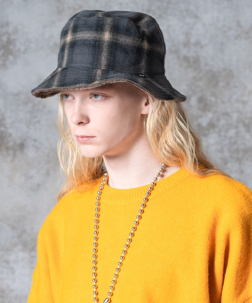 glamb 帽子 ハット Reversible Boa Bucket Hat / リバーシブル