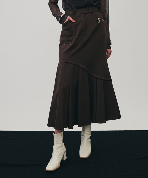 【美品】UNITED TOKYO ブラックロングスカート サイズ2 UNITED TOKYO 「UNITED TOKYO」 ロングスカート 2 ブラック