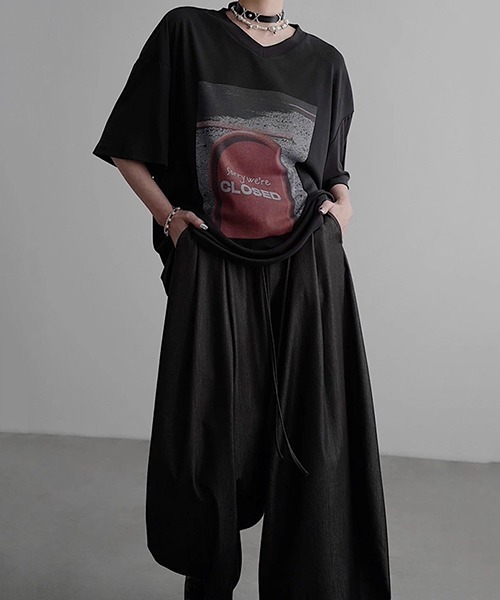 tシャツ 「CHENTAITAI」“CLOSED”サイン グラフィックTシャツ CTW25s019 レディース メンズ
