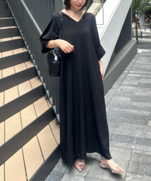 *paris* 2WAY シャーリング リボン ワンピース&ロングスカート A part by ワンピース シャーリングリボン2WAYワンピース