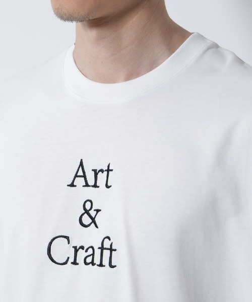 「Art ＆ Craft」エディトリアル 刺繍Tシャツ NANO universe｜「Art & Craft」エディトリアル 刺繍Tシャツ