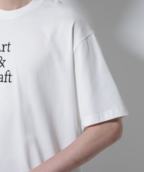 「Art ＆ Craft」エディトリアル 刺繍Tシャツ NANO universe｜「Art & Craft」エディトリアル 刺繍Tシャツ