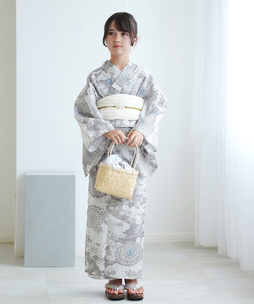 と*ん様 ウタタネ ひよこ商店 浴衣セット utatane 浴衣 浴衣ドレス2点セット ひよこ商店 キッズ 子供 女の子