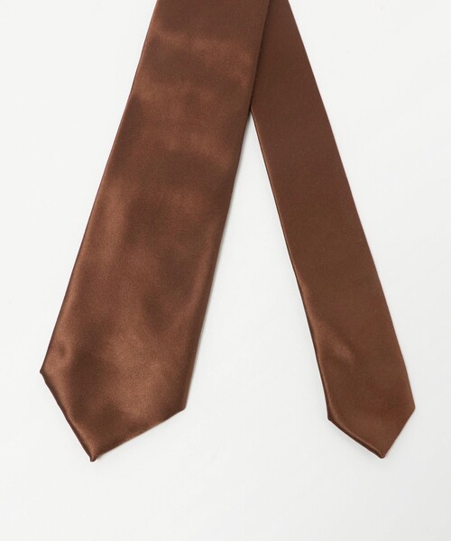 ★新品未使用★ ユナイテッドアローズ UNITED ARROWS ネクタイ 濃茶 UNITED ARROWS（ユナイテッドアローズ） ネクタイ カラー サテン