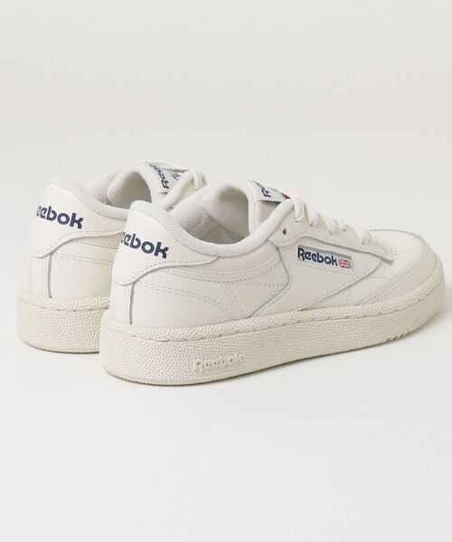 「Reebok」 ローカットスニーカー 24.5cm アイボリー メンズ_画像2