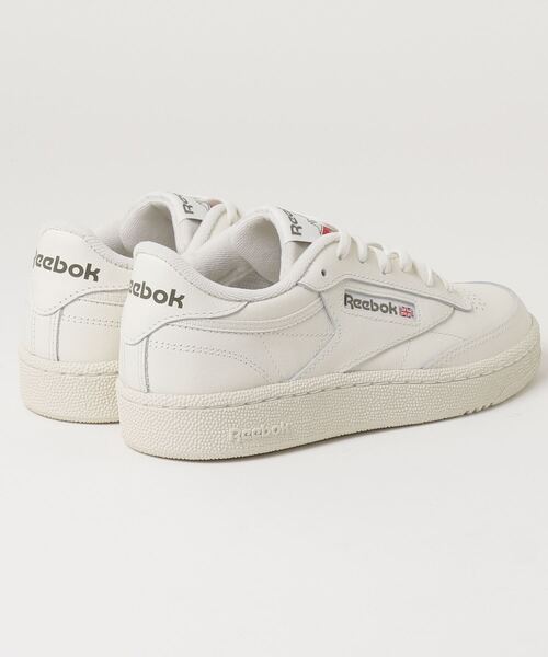 「Reebok」 ローカットスニーカー 24.5cm アイボリー メンズ_画像4