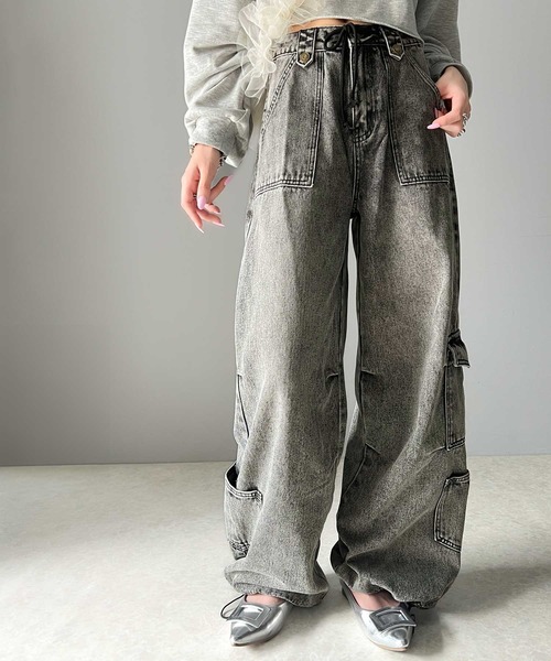 「Java」 カーゴパンツ LARGE ブラック レディース_画像5