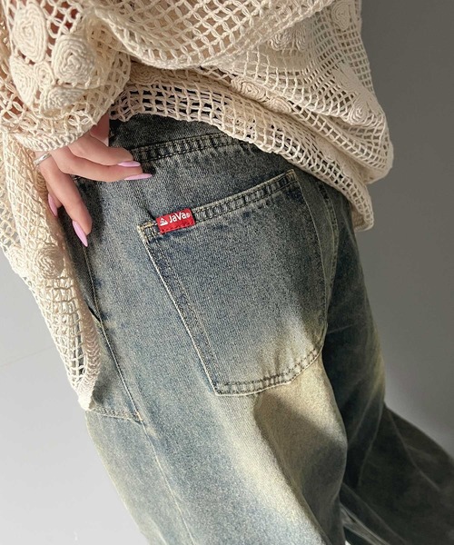 「Java」 カーゴパンツ LARGE ブラック レディース_画像8
