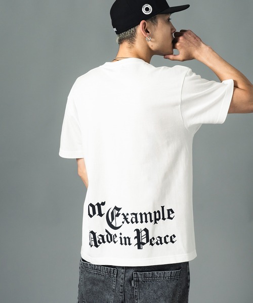EXAMPLE（エグザンプル） tシャツ EXAMPLE OE LOGO COLLEGE S/S TEE
