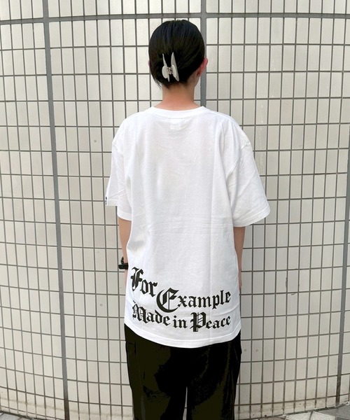 EXAMPLE（エグザンプル） tシャツ EXAMPLE OE LOGO COLLEGE S/S TEE