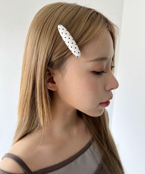 莉  ヘアピン2点 4INT. ヘアピン 「2pcs SET」クッション ドット ヘアピン : ZOZOTOWN