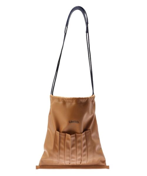 UN3D. ショルダーバッグ バッグ FAKE LEATHER ORIGAMI 2WAYPURSE