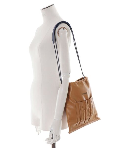 UN3D. ショルダーバッグ バッグ FAKE LEATHER ORIGAMI 2WAYPURSE