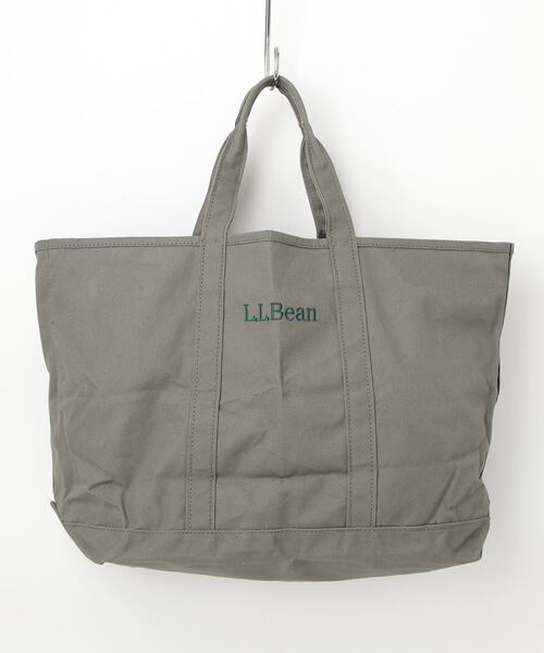 Used USA製L.L.Beanトートバック刺繍ロゴアイボリーグリーン L.L.Bean 「L.L.Bean」 刺繍トートバッグ - グリーン レディース