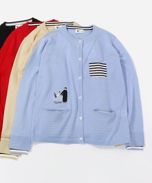 Picone CLUB（ピッコーネクラブ） カーディガン ウール混ニット