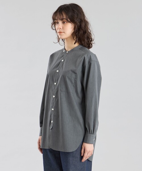【新品未使用タグ付】マッキントッシュフィロソフィー　シャツブラウス　ネイビー MACKINTOSH PHILOSOPHY（マッキントッシュフィロソフィー） ブラウス