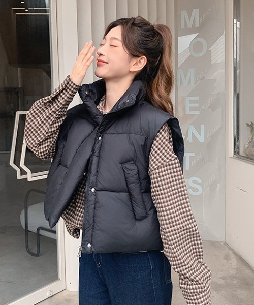 ナゴンスタンスベスト　ダウンベスト nagonstans(ナゴンスタンス)｜トップウェザー Combi VEST/ベスト/Stone