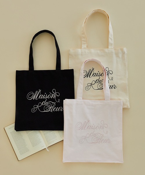 Maison de FLEUR（メゾンドフルール） トートバッグ ブランドロゴ刺繍