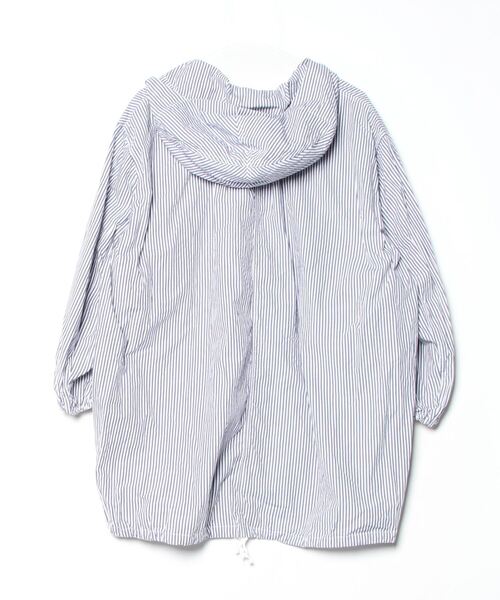 美品 TICCA ティッカ ストライプ シャツ ワンピース 長袖 青綿100%F TICCA（ティッカ） ストライプ柄長袖ワンピース FREE ブルー