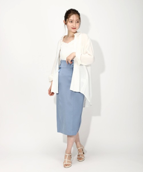 「MISCH MASCH」 長袖シャツ MEDIUM ベージュ レディース_画像6