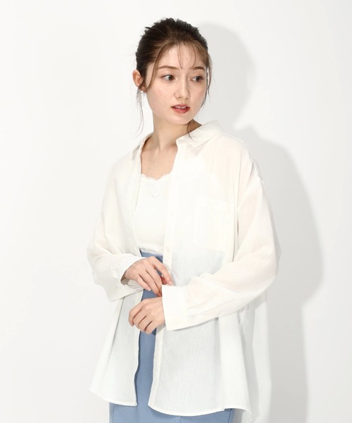 「MISCH MASCH」 長袖シャツ MEDIUM ベージュ レディース_画像9
