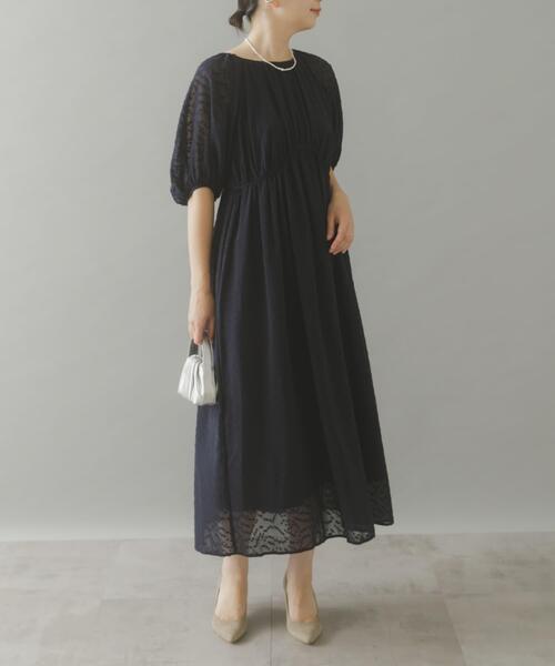 ワンピース ジャガードギャザーパフドレス : ZOZOTOWN Yahoo!店 - 通販
