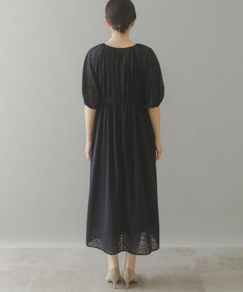 ワンピース ジャガードギャザーパフドレス : ZOZOTOWN Yahoo!店 - 通販
