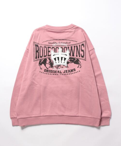 「RODEO CROWNS WIDE BOWL」 スウェットカットソー FREE スモークピンク レディース_画像3