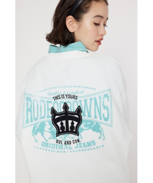 「RODEO CROWNS WIDE BOWL」 スウェットカットソー FREE スモークピンク レディース_画像6