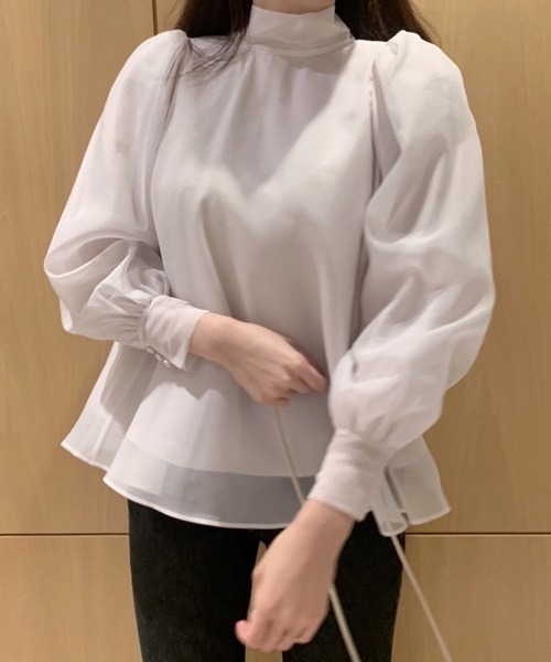 SNIDEL（スナイデル） 長袖ブラウス ONE SIZE ベージュ レディース