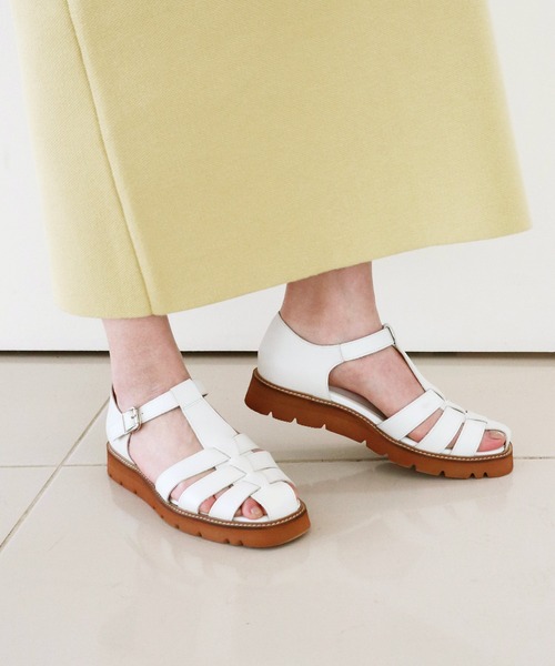 「MODE KAORI」 フラットサンダル 23cm ブラック レディース_画像7