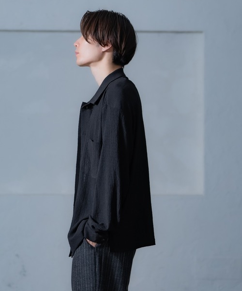 プリーツプリーズ ブラック シャツ 羽織 異素材 M シャツ プリーツ メンズ レディース : ZOZOTOWN Yahoo!店 - 通販