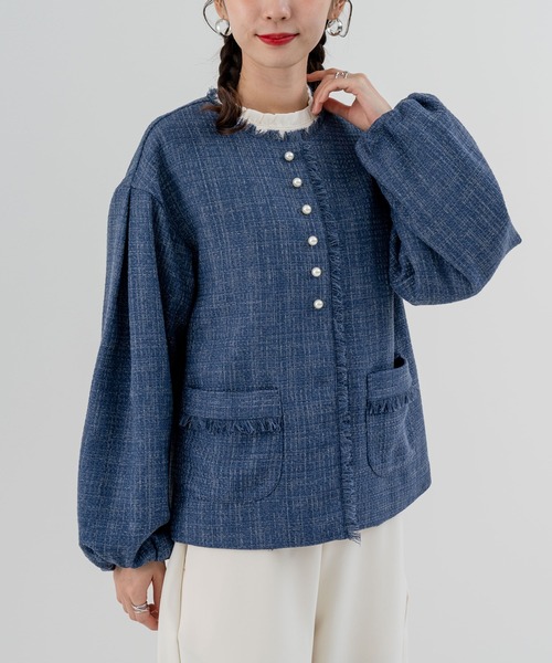 ANNA LUNA（アンナルナ） ジャケット ノーカラージャケット 上品