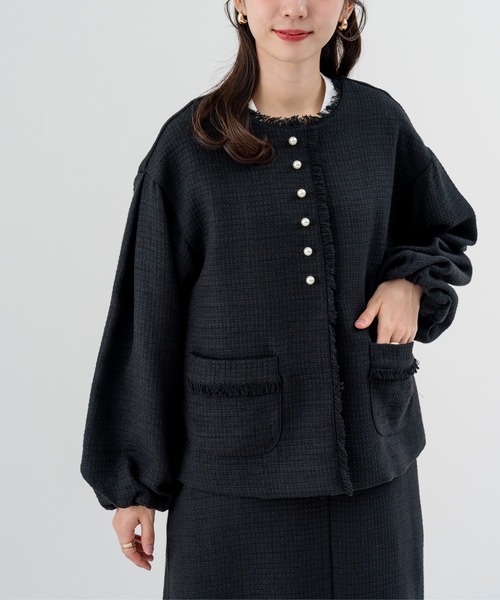 ANNA LUNA（アンナルナ） ジャケット ノーカラージャケット 上品