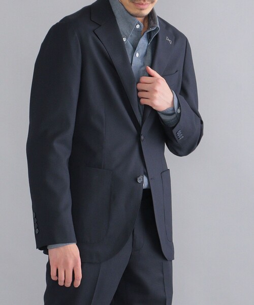 最高級　SHIPS ゼニア シルク混　テーラードジャケット 48 ネイビー 最高級 SHIPS ゼニア シルク混 テーラードジャケット 48 ネイビー 楽天