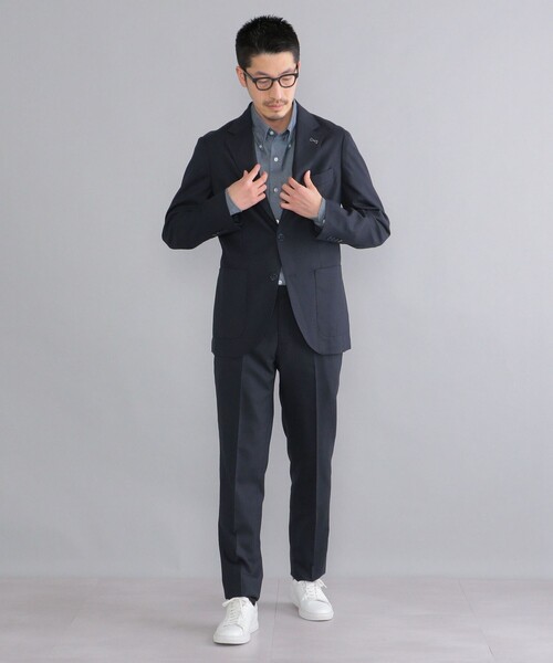 SHIPS（シップス） テーラードジャケット 48 ブラック メンズ