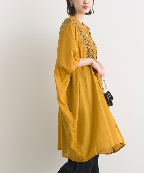 「terrace」 ノースリーブワンピース MEDIUM オフホワイト レディース_画像9