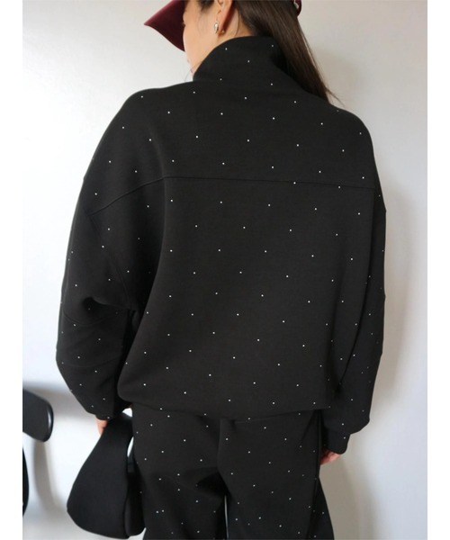 TRUNC トレーナー スウェット Half Zip Sweat SET UP レディース