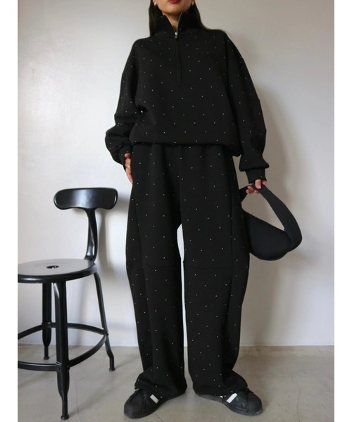 パンツ TRUNC Half Zip Sweat SET UP TRUNC トレーナー スウェット Half Zip Sweat SET UP レディース