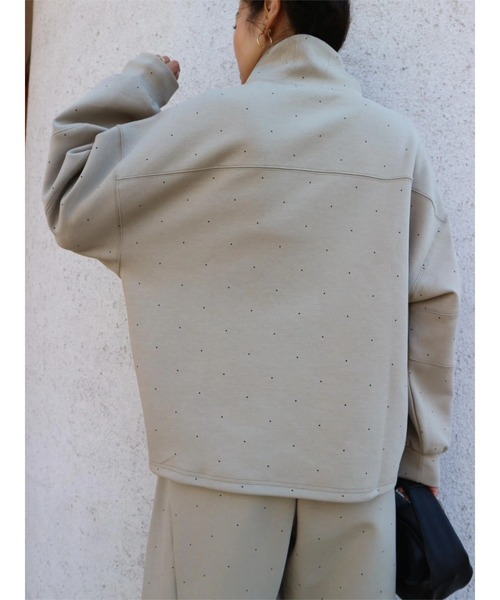 TRUNC トレーナー スウェット Half Zip Sweat SET UP レディース