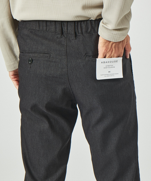 「ABAHOUSE GRAY」 スラックス 44 ネイビー メンズ_画像6