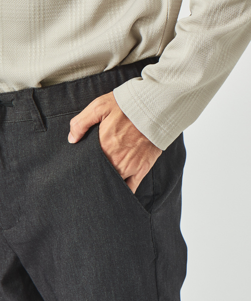 「ABAHOUSE GRAY」 スラックス 44 ネイビー メンズ_画像9