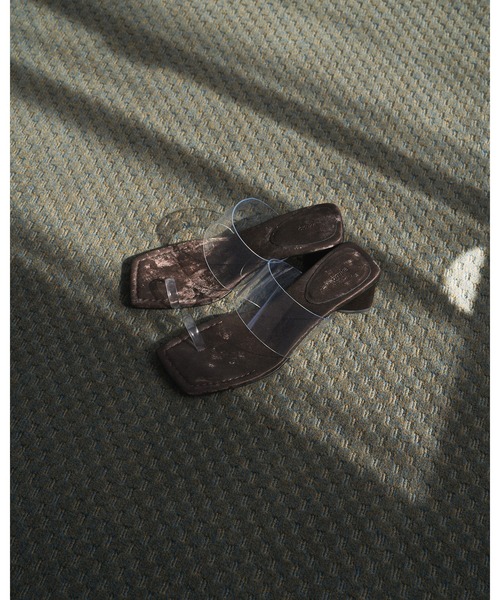 anuke（アンヌーク） サンダル Square Clear Sandals レディース