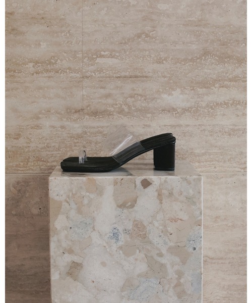 anuke（アンヌーク） サンダル Square Clear Sandals レディース